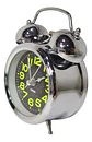  Alarma Reloj Despertador Mesa Plateado Campana Ref 670b - Miniatura 3