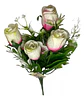 Rosas Pequeñas Matas Flores Artificiales Decoración  119-7c - Miniatura 7