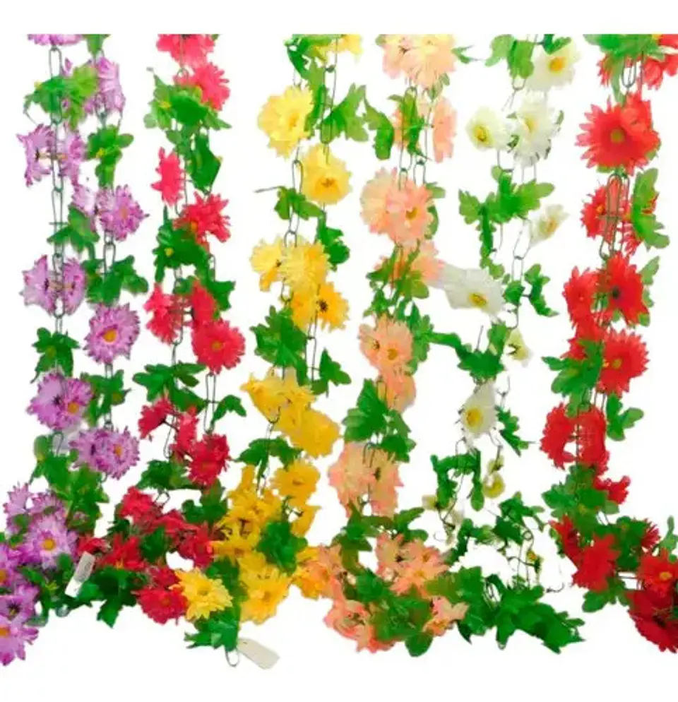 Enredadera 1 Paquete 240  Cm Hoja Mata Flores Rosas 119-77 3