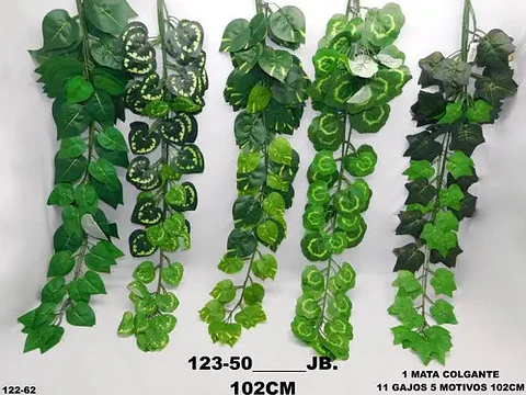 Helechos Enredadera Matas Rosas Flores Artificiales 119-48 