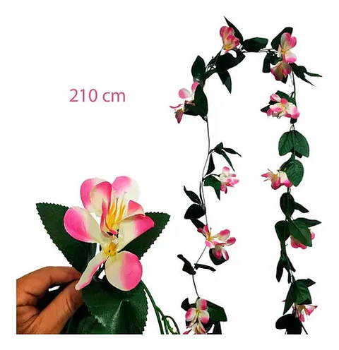 Enredadera 1 Paquete 218  Cm Hoja Mata Flores Rosas 119-79