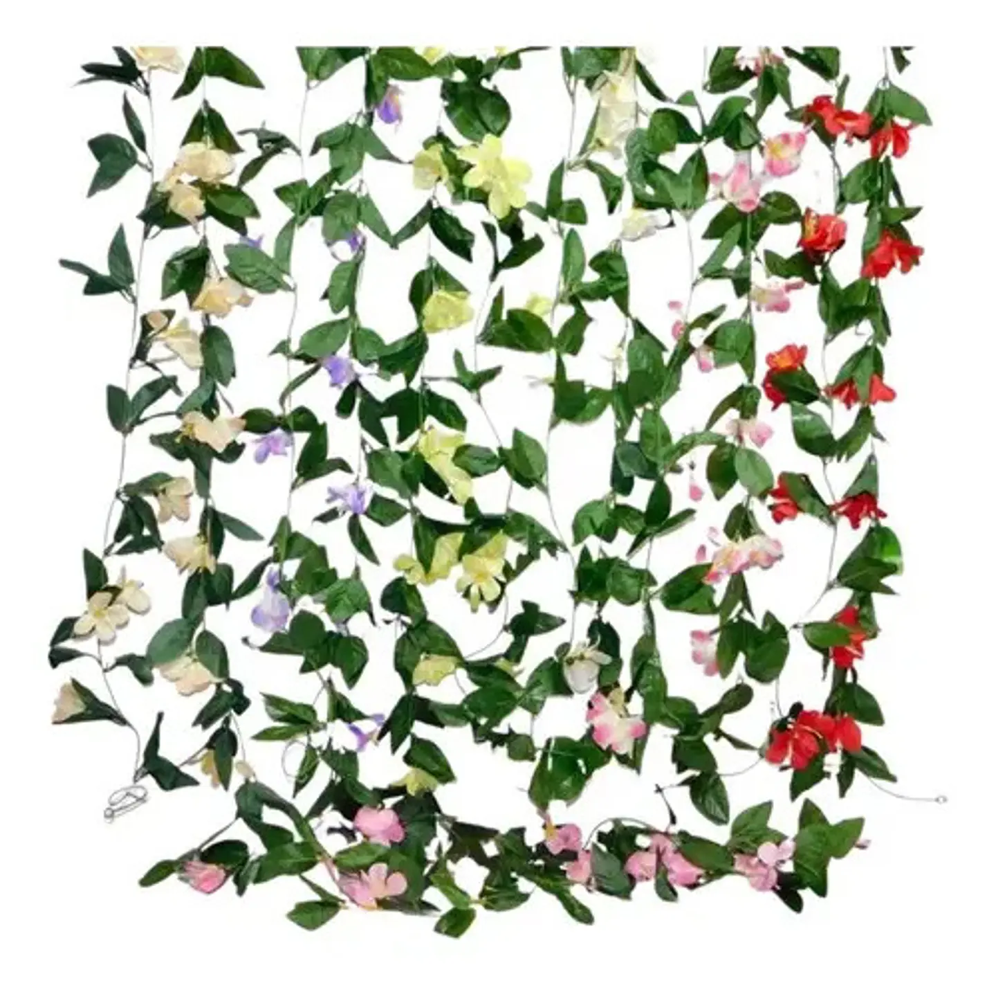 Enredadera 1 Paquete 218  Cm Hoja Mata Flores Rosas 119-79 4