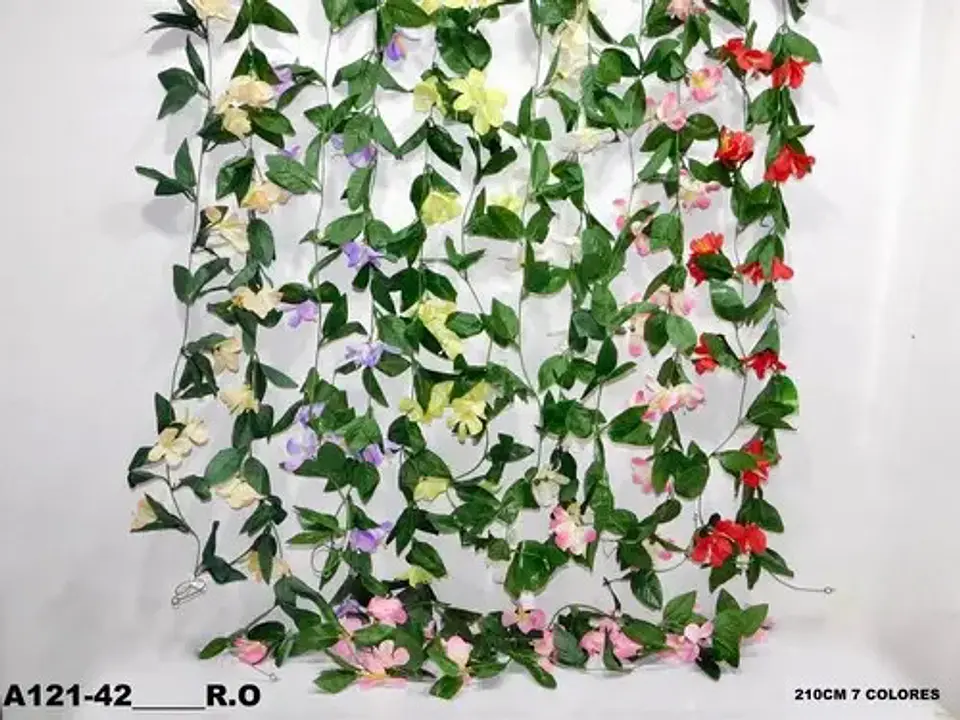 Enredadera 1 Paquete 218  Cm Hoja Mata Flores Rosas 119-79 5