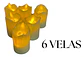 Vela X6 Decoración Navidad Luz Led 5,5 X 4cm Movimiento - Miniatura 2