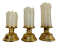 Vela Con Candelabro Decoración Veladoras Luz Led Wm1127c Luc - Miniatura 2