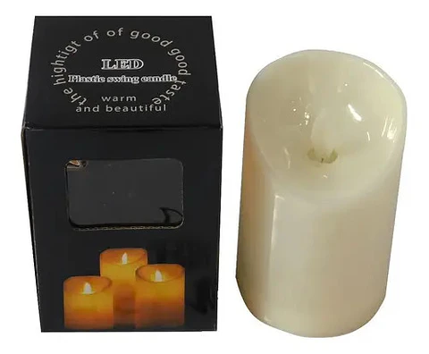 Cirio Vela Veladoras Luces Led Eventos Linterna 7,5 X 11,5 C