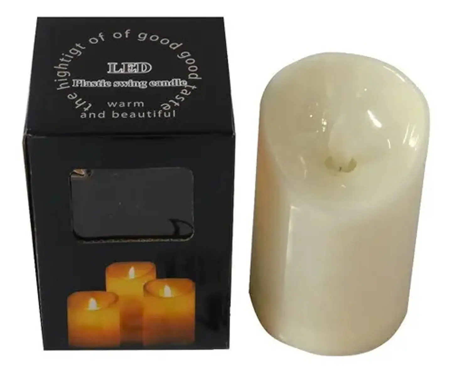 Cirio Vela Veladoras Luces Led Eventos Linterna 7,5 X 11,5 C 2