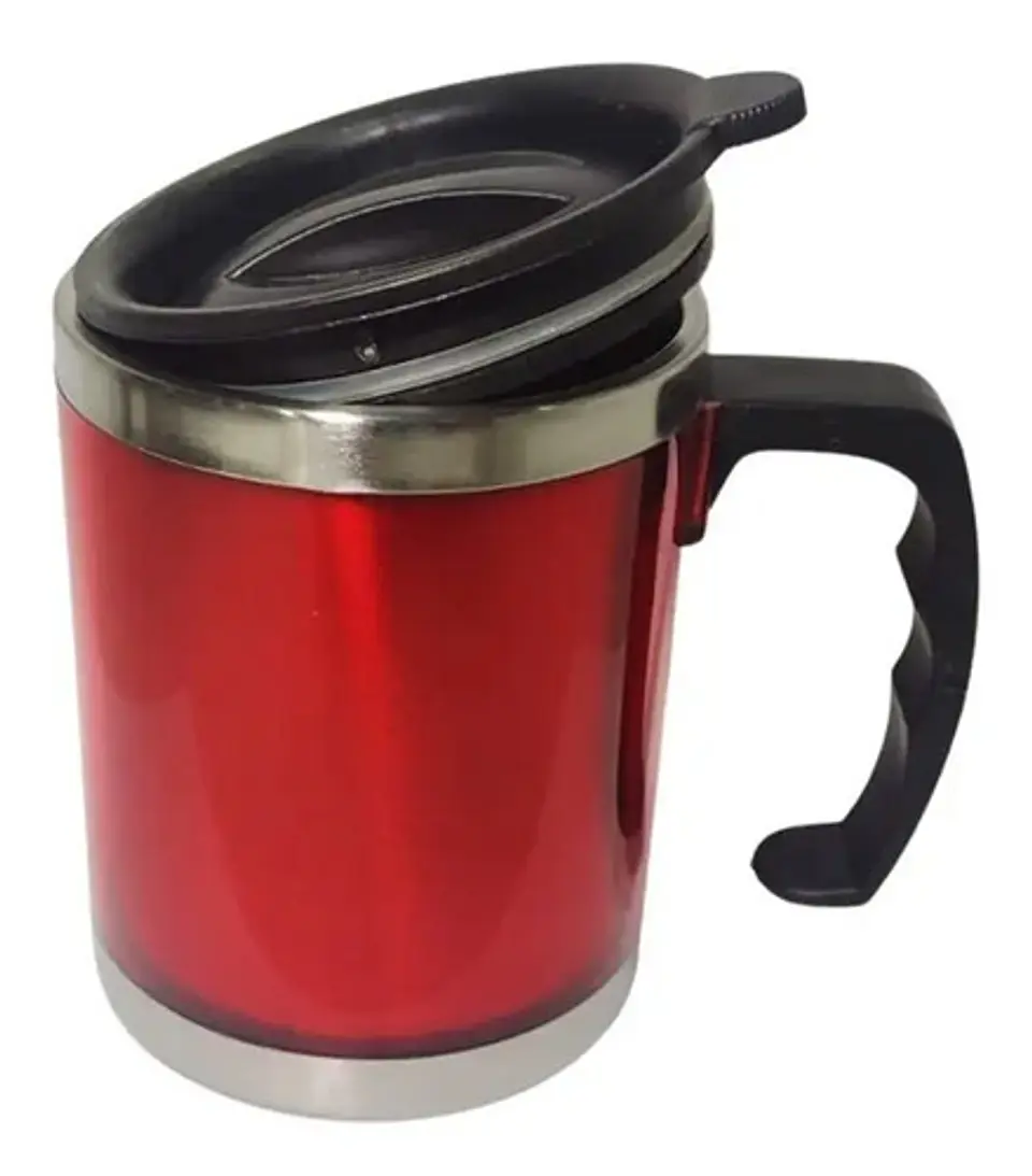 Pocillo Tapa Vaso Para Evitar Enfermedades Acero Quirurgico  3