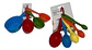 Juego De 9 Cucharas Tazas Plástico Medición De 4 Pieza Cocin - Miniatura 1