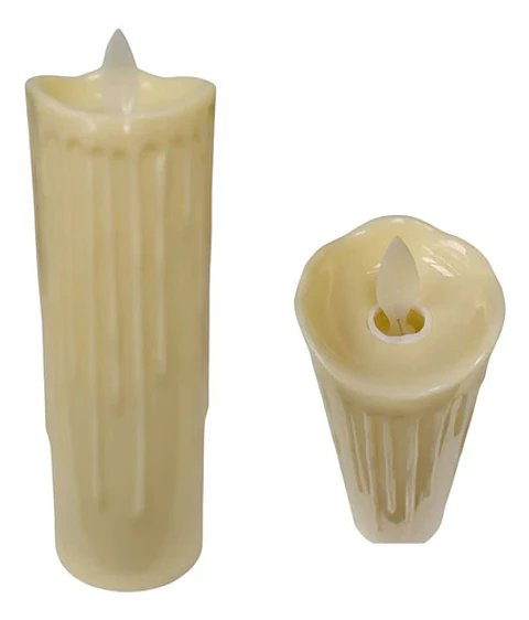 Vela X3und Decoración Navidad Luz Led 7x 5 Cm Velas Syb575