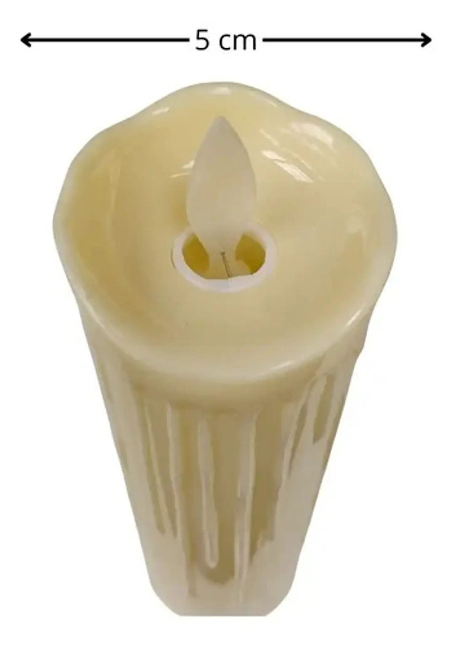 Vela X3und Decoración Navidad Luz Led 7x 5 Cm Velas Syb575 5
