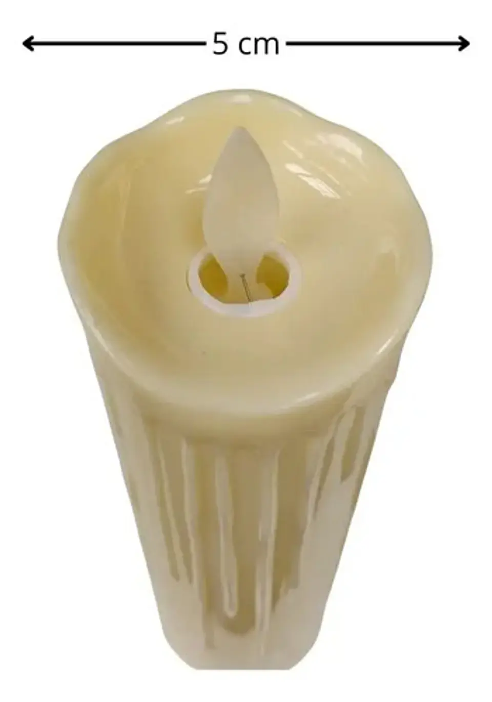 Vela X3und Decoración Navidad Luz Led 7x 5 Cm Velas Syb575 5
