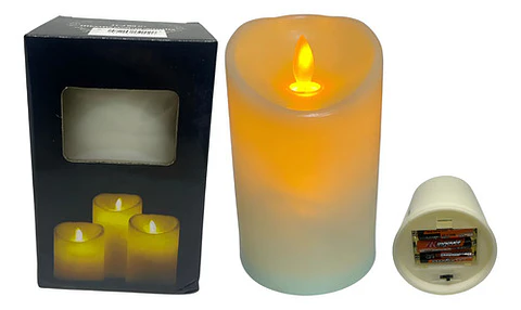 Virgen Y Jesús Vela Eléctrica Led Luz Decoración Syb0612