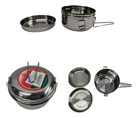 Olla Fortaleza Porta Comidas Acero Inoxidable 14 Cm