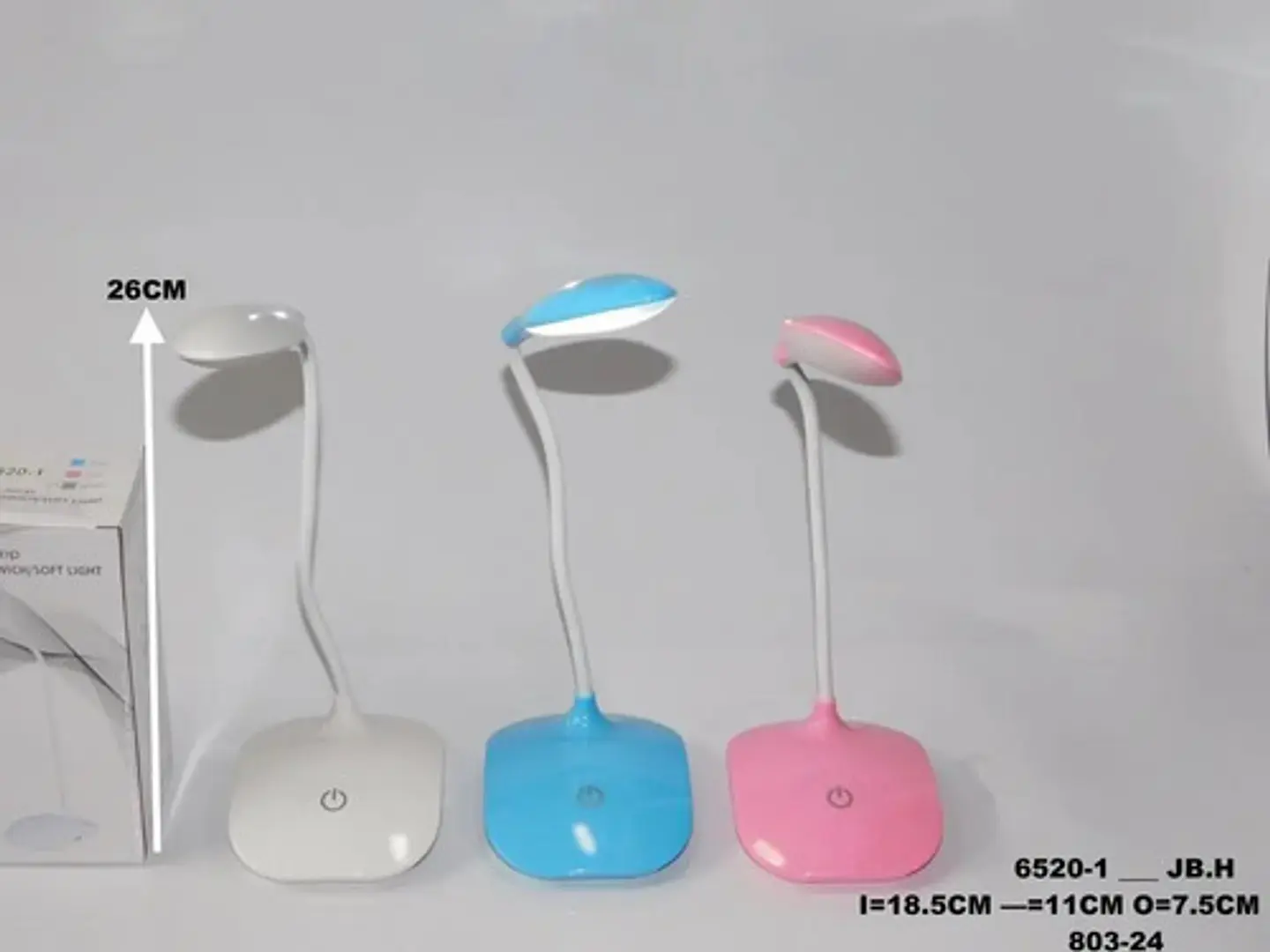 Lampara Linterna Recargable Luz Led Táctil 6520-1 Luces  3