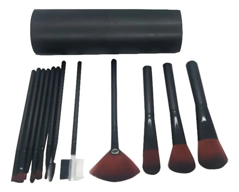 Pinceles Cejas Rubor Maquillaje Cosméticos 12pcs Belleza  1