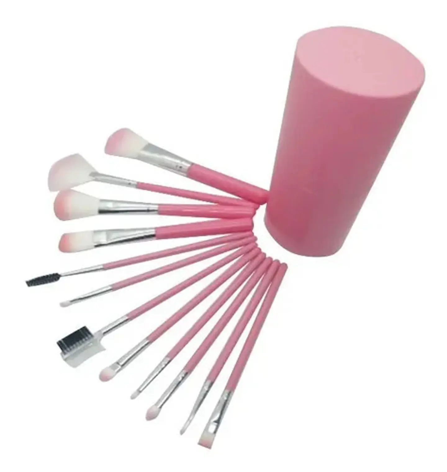 Pinceles Cejas Rubor Maquillaje Cosméticos 12pcs Belleza  2