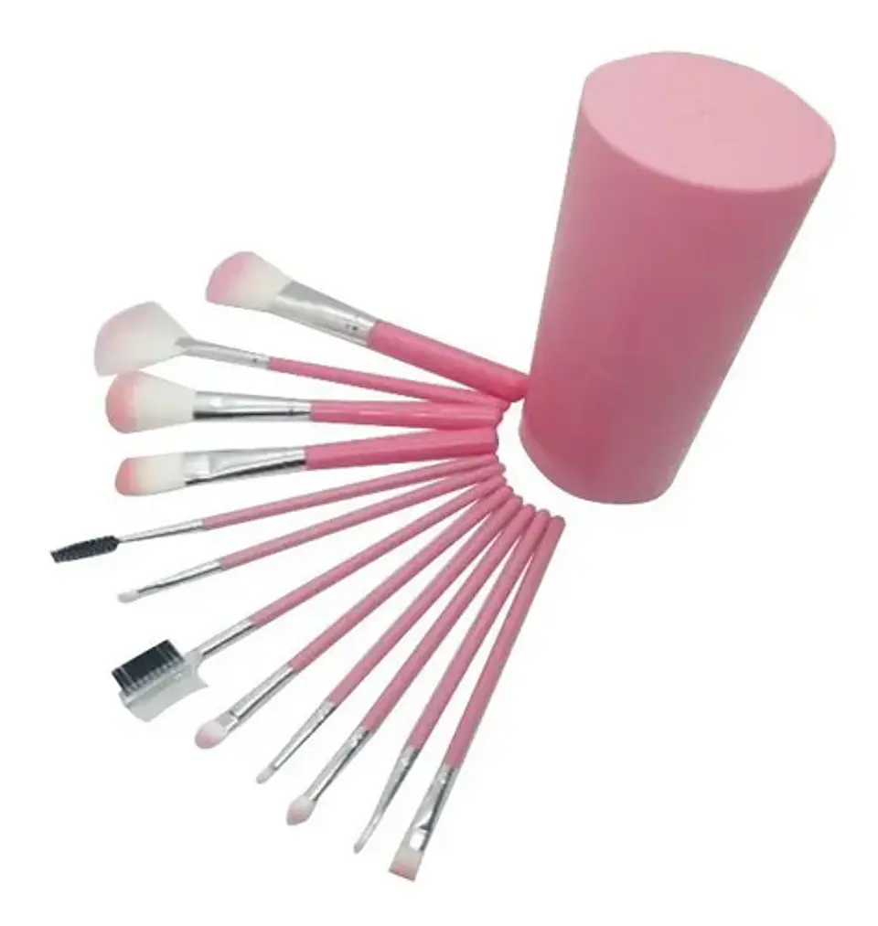 Pinceles Cejas Rubor Maquillaje Cosméticos 12pcs Belleza  2