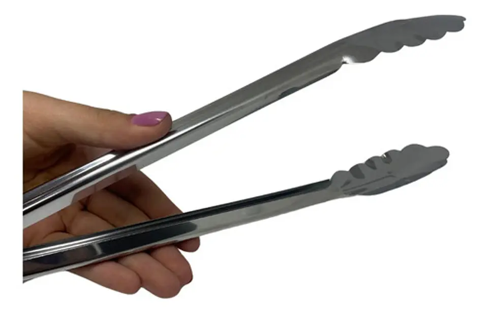 Pinza Cocina En Acero Inoxidable Para Alimentos Carne Asados 2