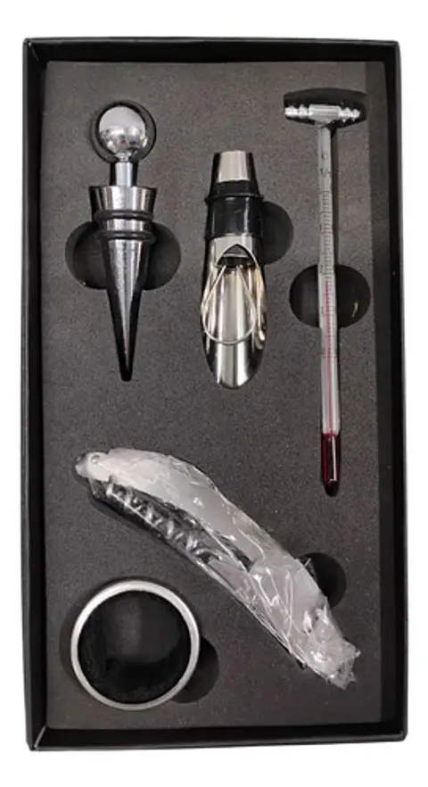 Estuche Destapador Vino Botellas Corcho Utensilios Cocina 