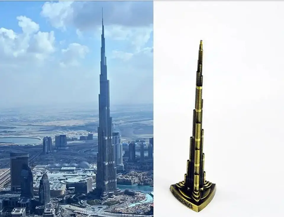 Torre Budai  Burj Khalifan Recuerdos Aleación Decoración  3