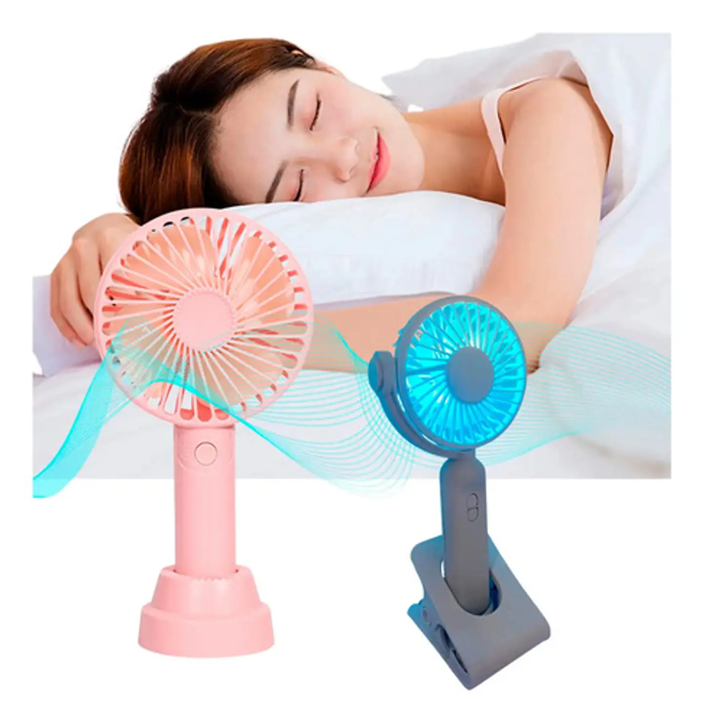 Ventilador Recargable Portátil Abanico Usb  2