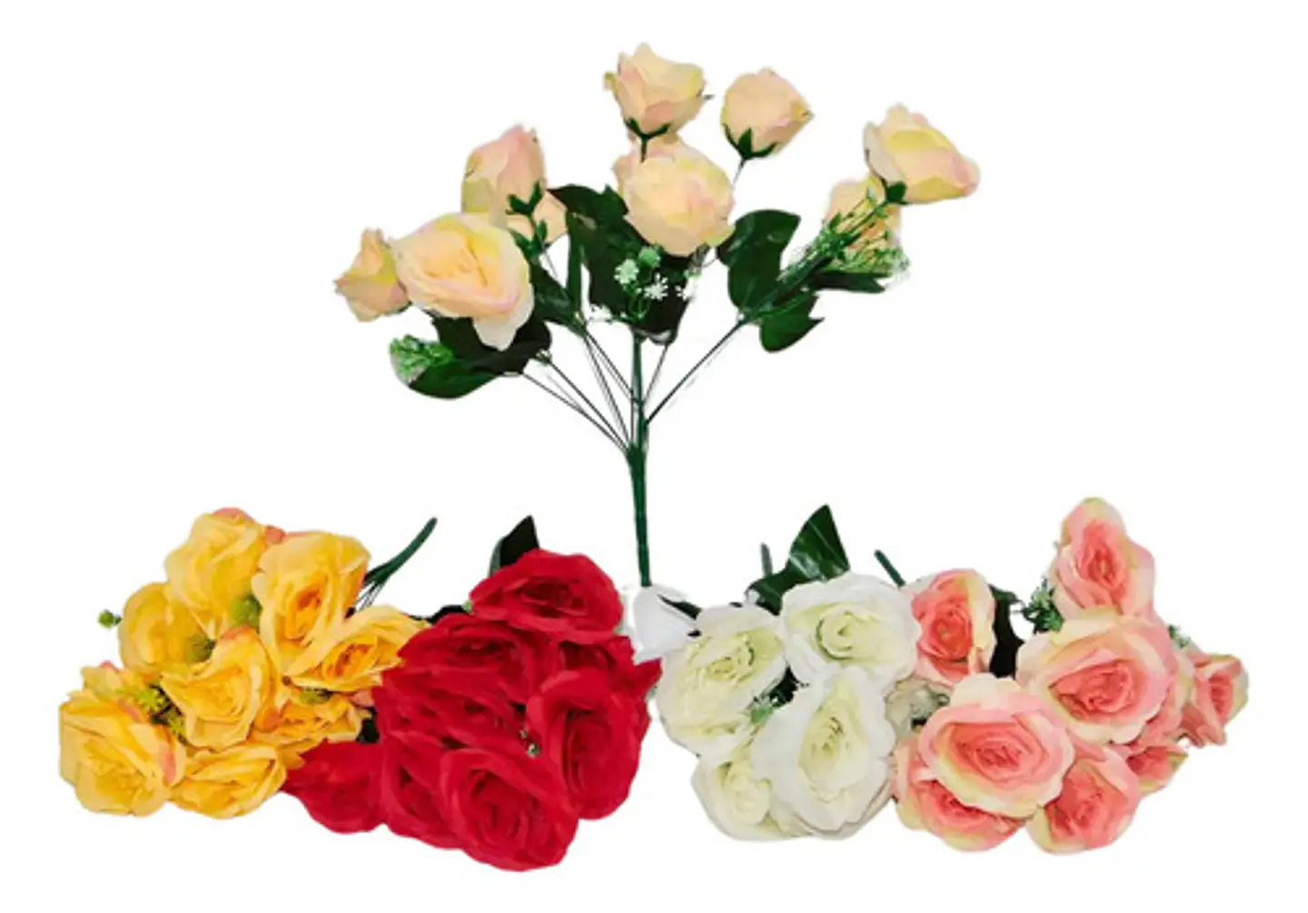 Rosas Matas Flores Artificiales Decoración Eventos Adorno  1
