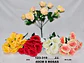 Rosas Matas Flores Artificiales Decoración Eventos Adorno  - Miniatura 2