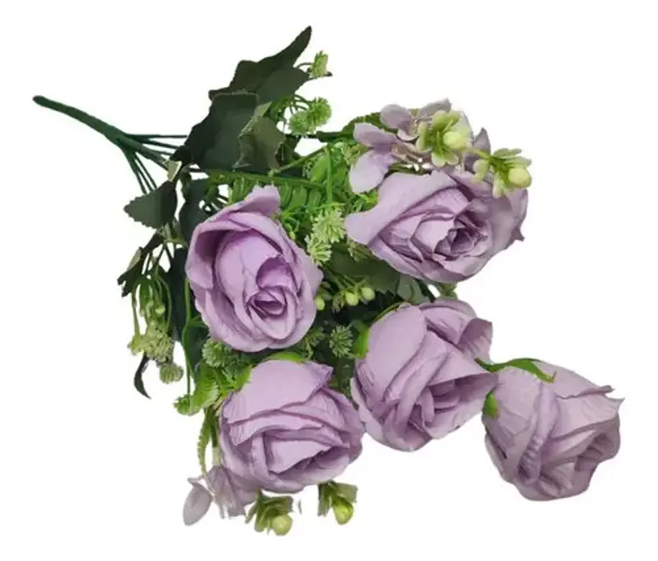 Rosas Matas Flores Artificiales Decoración Eventos Adorno  3