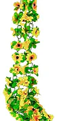 Enredadera 1 Paquete 218  Cm Hoja Mata Flores Rosas 119-79 - Miniatura 1