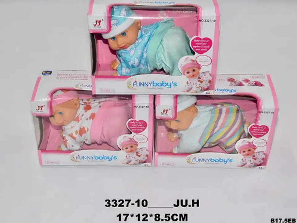 Bebes Gateadores Baby Muñecos Muñecas Juguete Gatear 3360-9 5