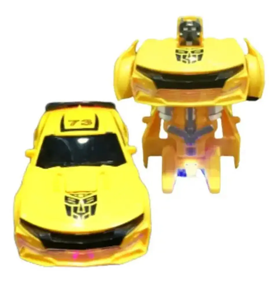 Carro Transformers Camaro Bumblebee Luces Sonido Robot 8986 2