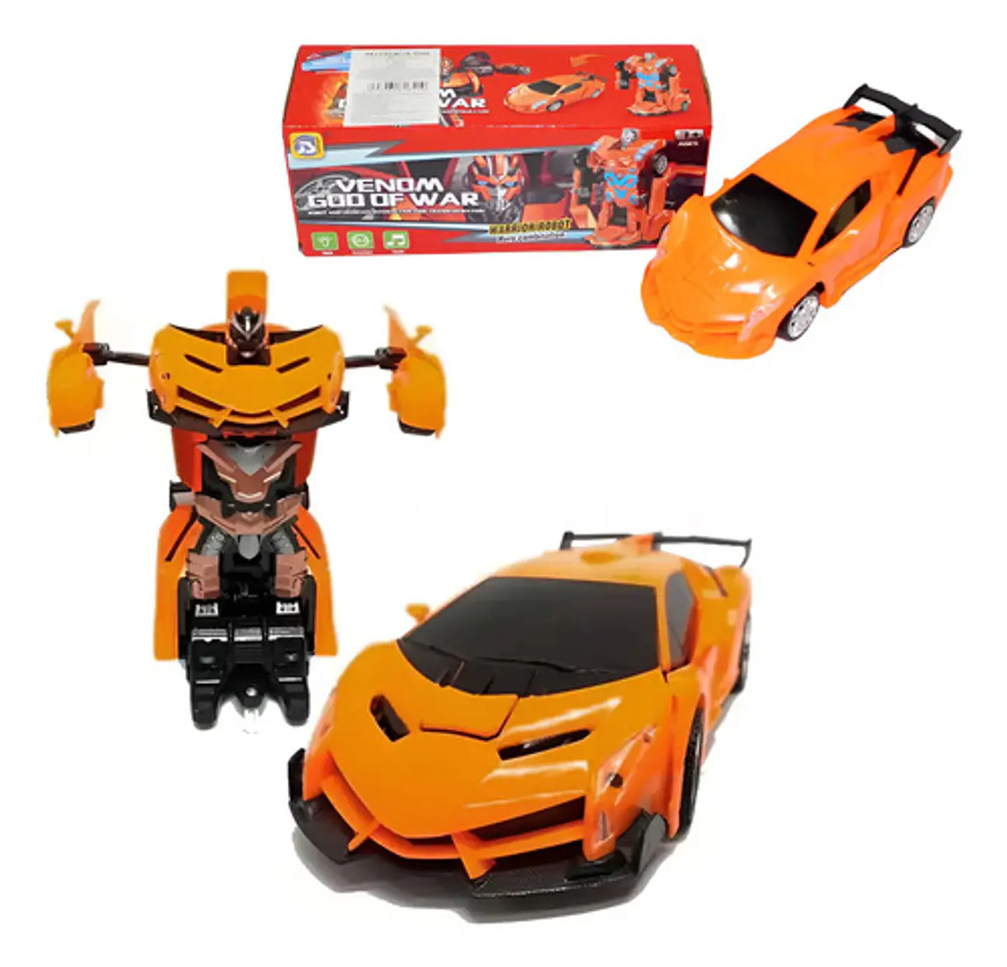 Carro Lamborghini Robot Transformers Juguete Niños 1