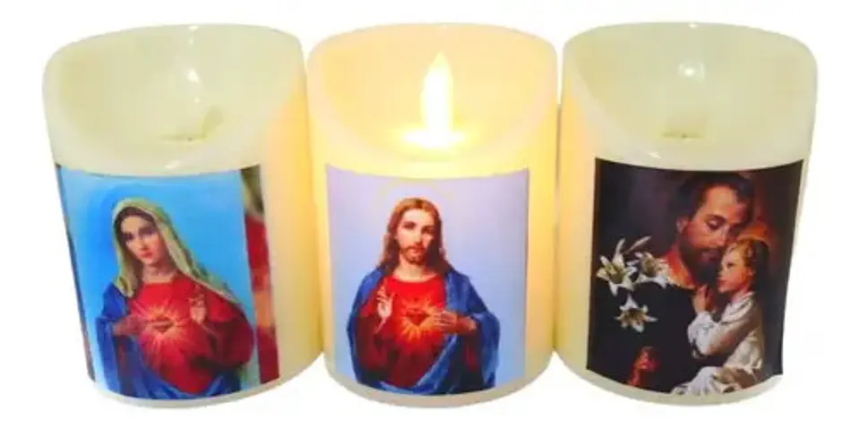 Sagrado Corazón Jesús Velas Religiosos 7,5x10 Ref 739-26   1