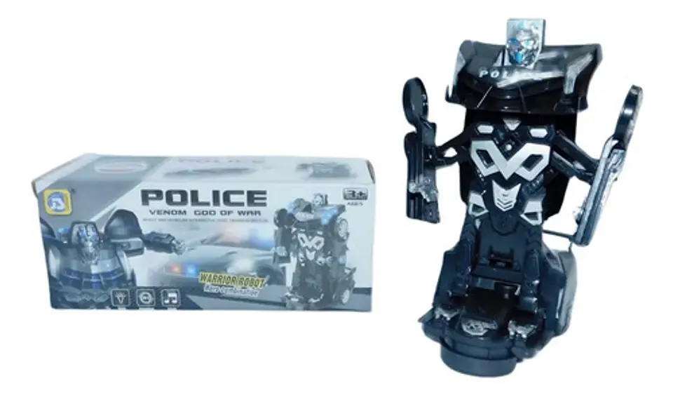 Transformers Robot Police Carro Lamborghini Juguete Luz 8997 5