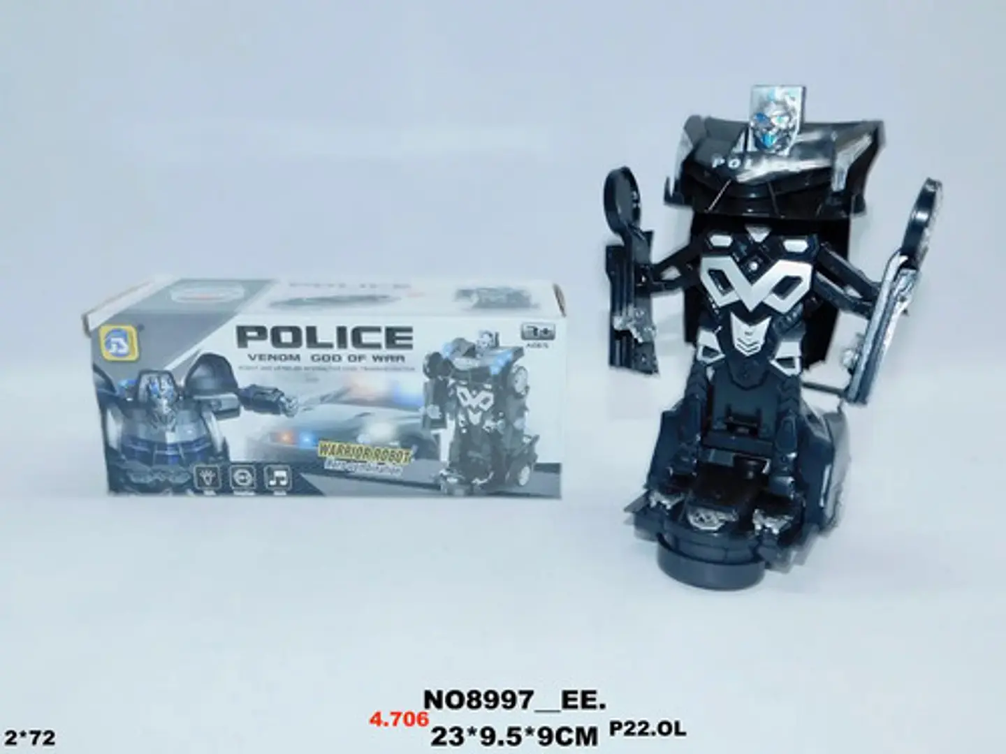 Transformers Robot Police Carro Lamborghini Juguete Luz 8997 6