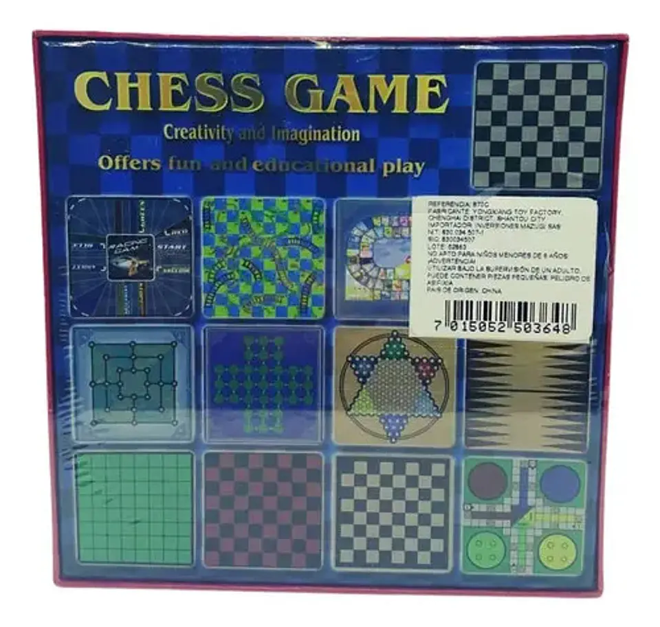 Juegos De Mesa 12 En 1 Ajedrez Parques Triqui Juguete 870c  2