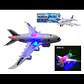 Avión transporte juguete luces sonido movimiento niños bebe - Miniatura 1