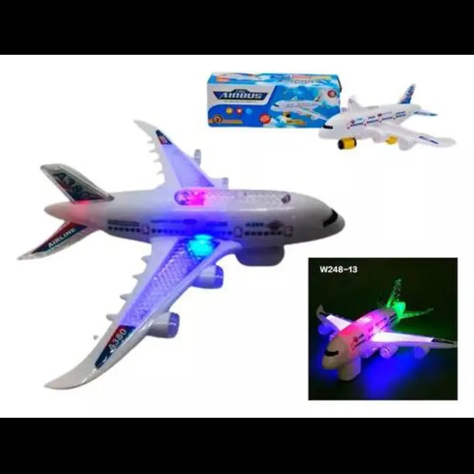 Avión transporte juguete luces sonido movimiento niños bebe 1