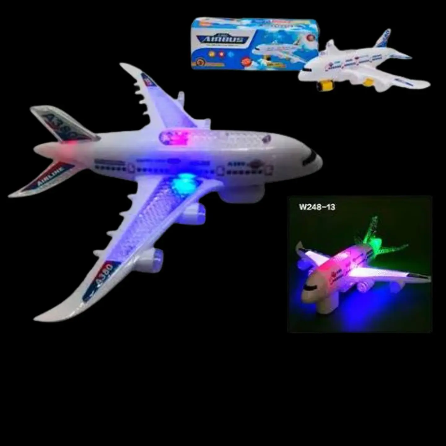 Avión con luces y sonido juguete niños w248-13 regalo 1