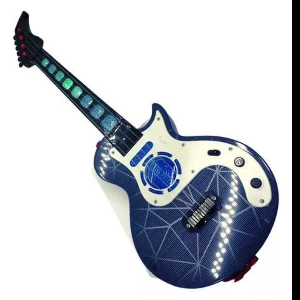 Guitarra juguete luces sonido niños regalo instrumento 1