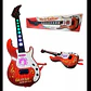Guitarra juguete luces sonido niños instrumento percusión - Miniatura 1