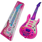 Guitarra juguete luces sonido niños regalo instrumento - Miniatura 1