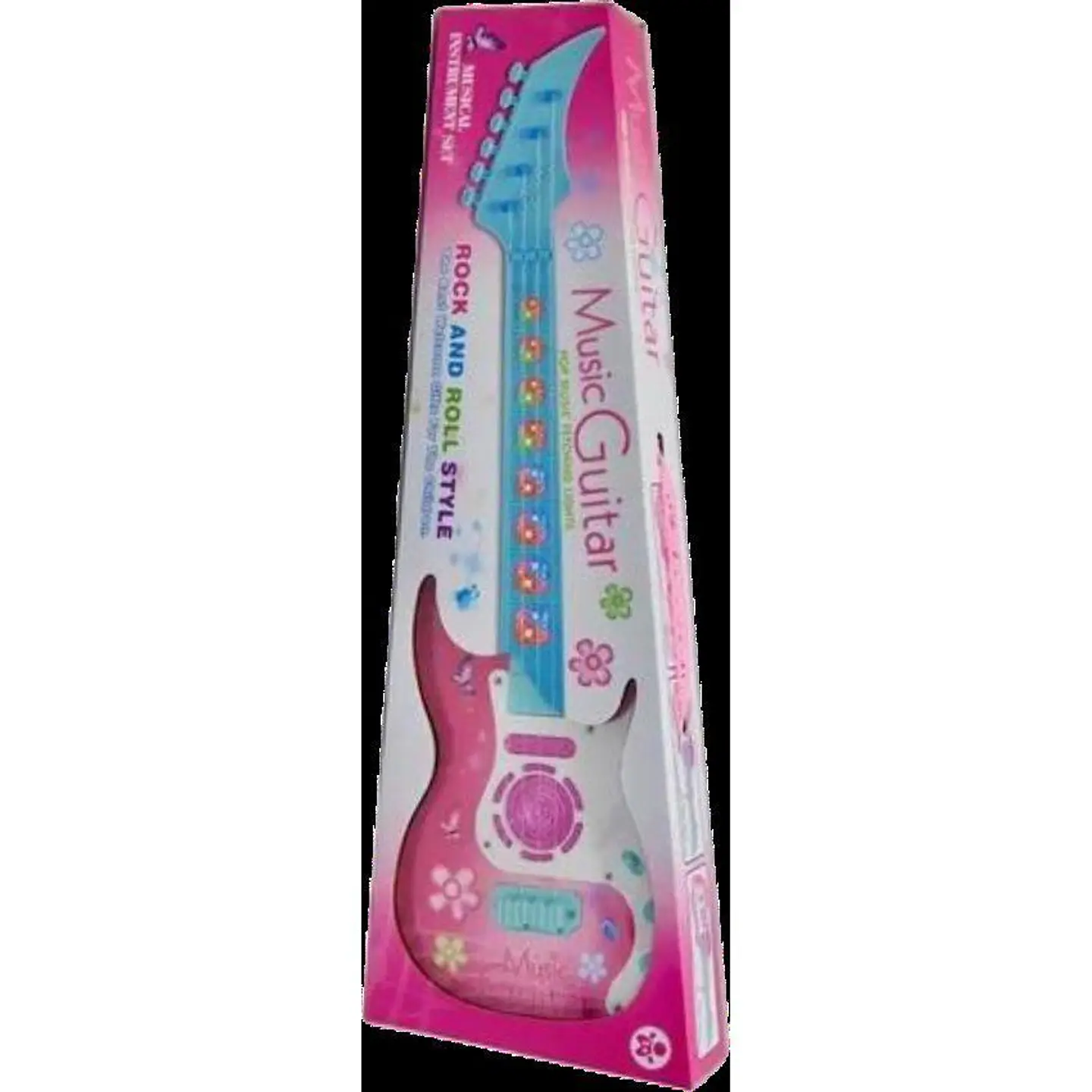 Guitarra juguete luces sonido niños regalo instrumento 2