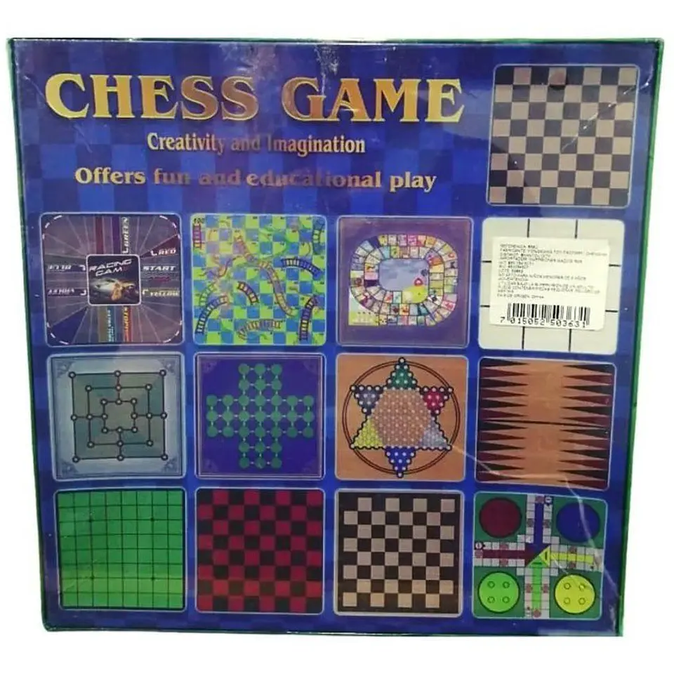 Juego 10 en 1 parques dama china ajedrez escalera ganso 859c 3