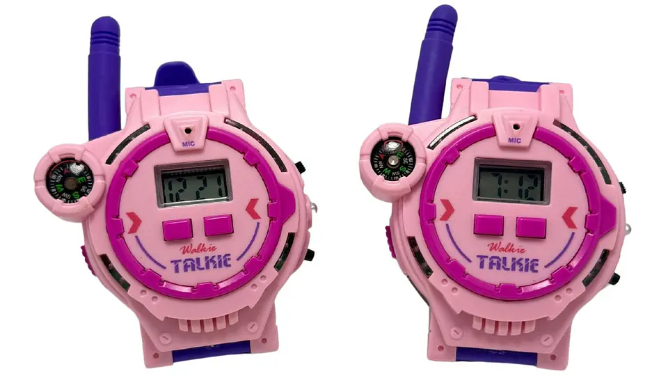 Walkie Talkie X2 Niñas Radio Juguete Comunicación Rosado 3