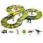 Pista dinosaurio juguete carro con luces track regalo niño - Miniatura 1