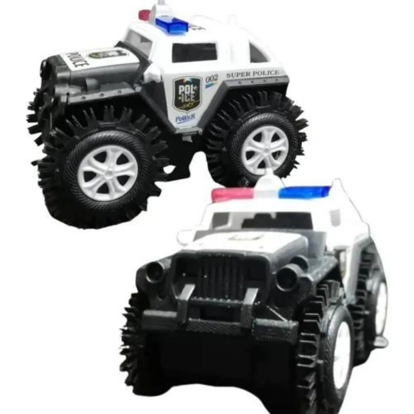 Carro policia jeep bugi 4x4 juguete loco auto con luces 2