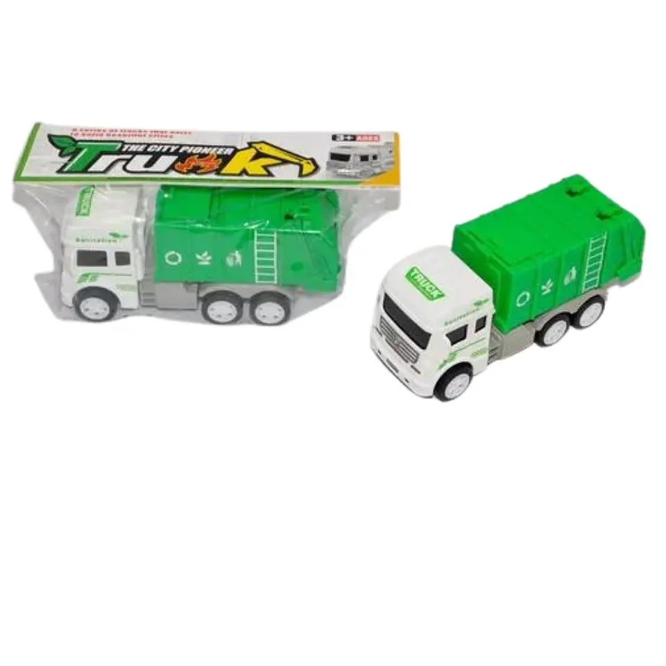 Camión De Basura Compactador De Impulsó Juguete Juego 2
