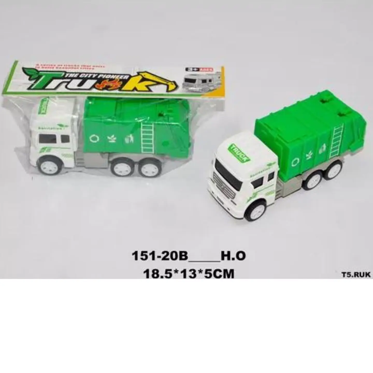 Camión De Basura Compactador De Impulsó Juguete Juego 3